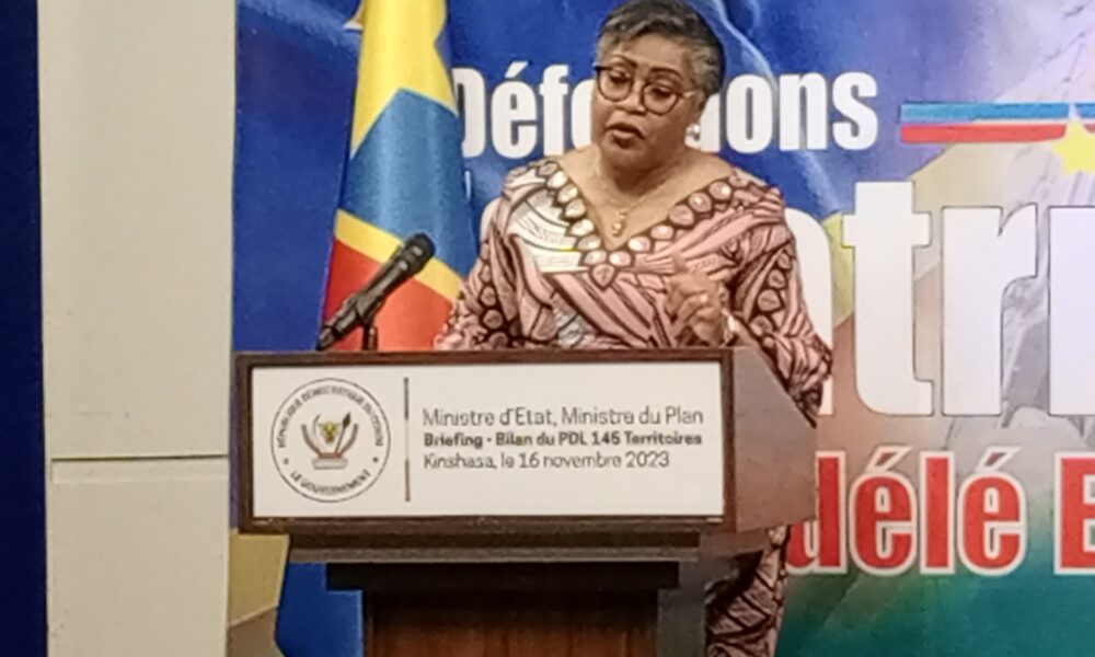 Judith Tuluka Suminwa ( Ministre du Plan ): « D&rsquo;ici fin décembre 2023, 916 bâtiments et infrastructures du PDL-145T seront totalement achevés… »