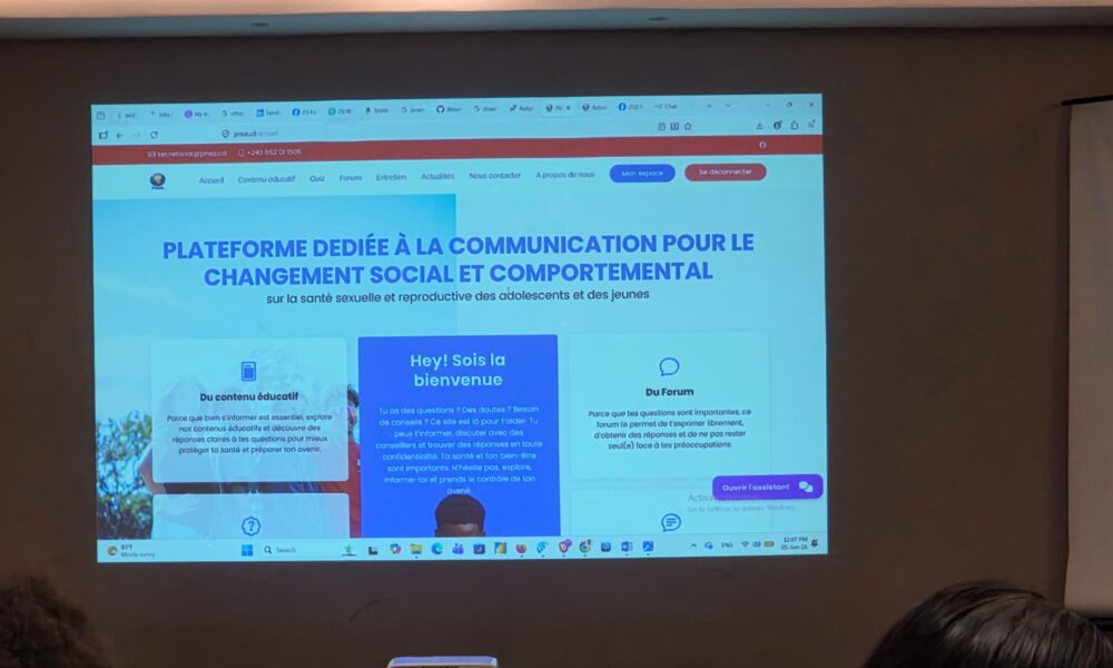 Plateforme numérique sur la santé et le bien-être des adoles